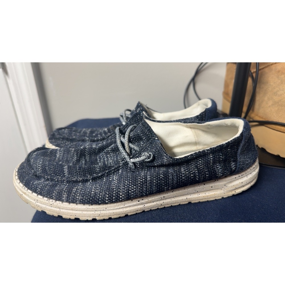 Hey Dude | Wendy Navy Blue Slip On Loafers | Size 8